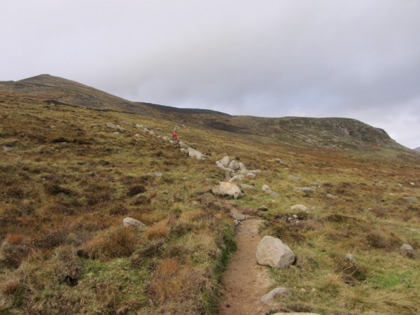 Slieve Binnian has a brand new path, there's no longer any need to hug the wall and as a result the ascent is much easier.