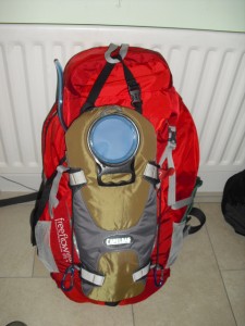 Camelbak attached to front