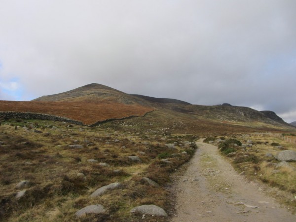 You can see a lot of evidence of quarrying on Binnian even from a distance.