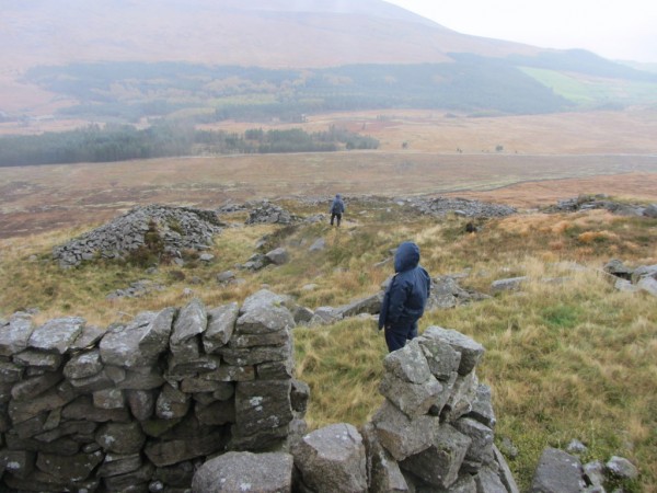 You can see more structures down the slope.