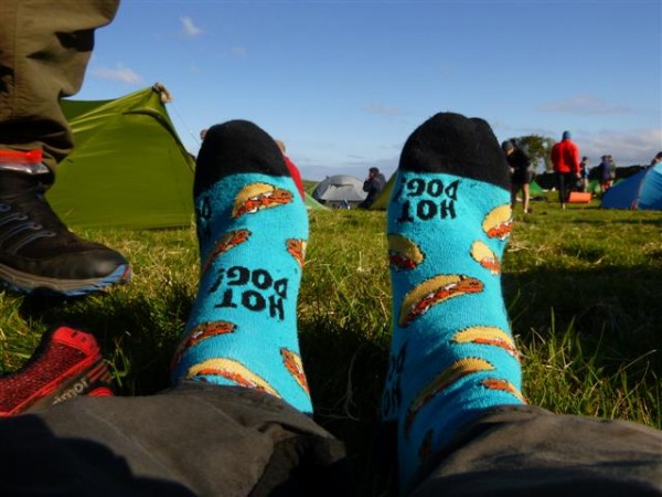 and the lovely feeling of nice dry socks