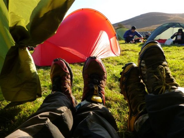 followed by a wee rest in the tent