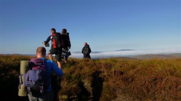 some fog in the valleys below, now that would make an interesting event