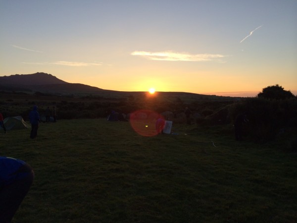Nice sunrise, porridge water and a day 2 that was looking hotter!!