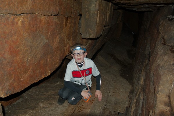 Inside the 2nd chamber of the Percy Bysshe Cave