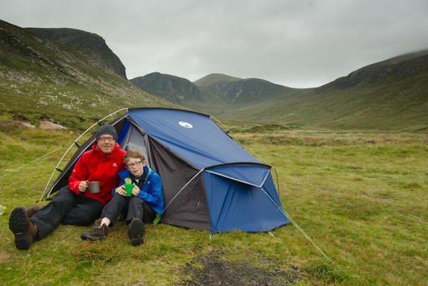 A cool and windy evening half way up the Annalong Valley. Shortly before the DoE lads arrived.