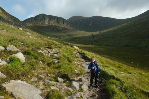 The morning after the storm. The sun is out and we are making our way up to the Brandy Pad.