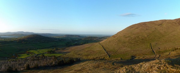 Looking back over the Mourne Way